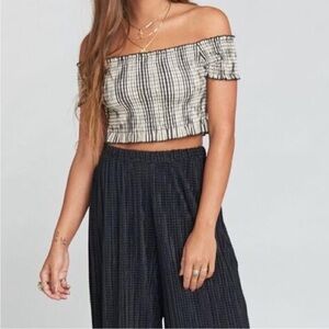 Show‎ Me Your Mumu Truvy Smocked Stripe size medium